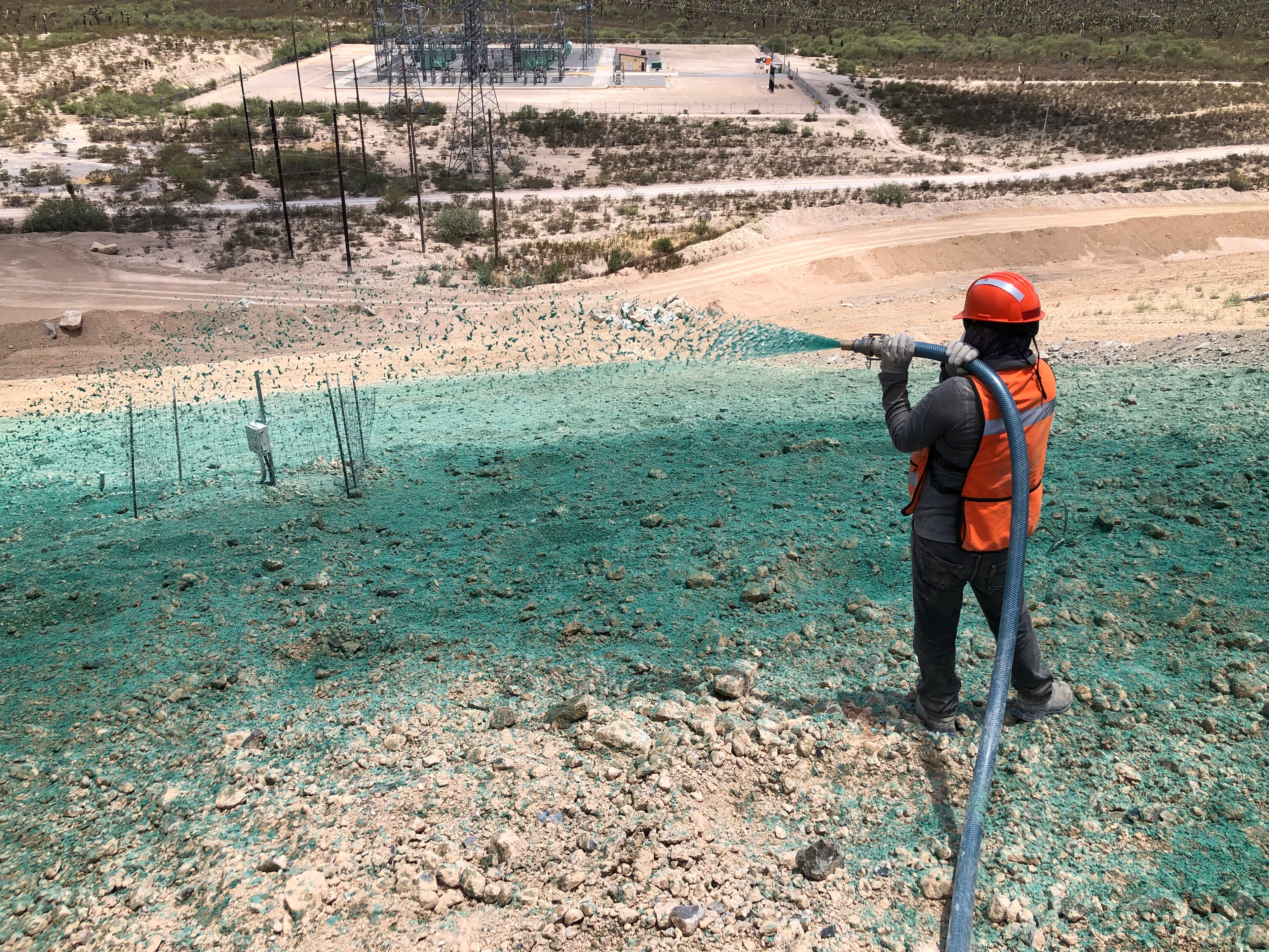 Preparación de terreno para revegetación